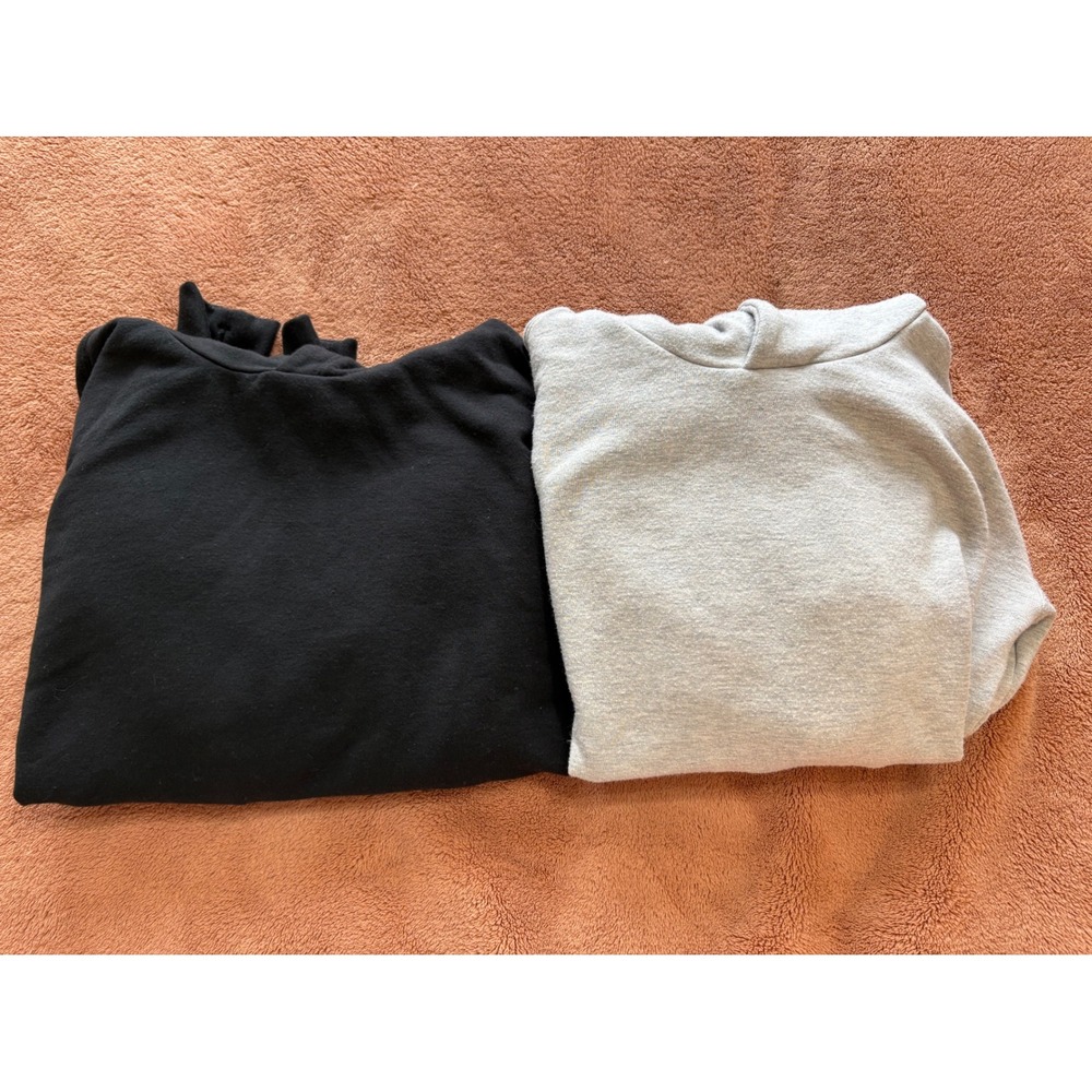 Quince Kids Tencel Modal Hoodie Bundle Black Heather Grey Size 12 Lot of 2